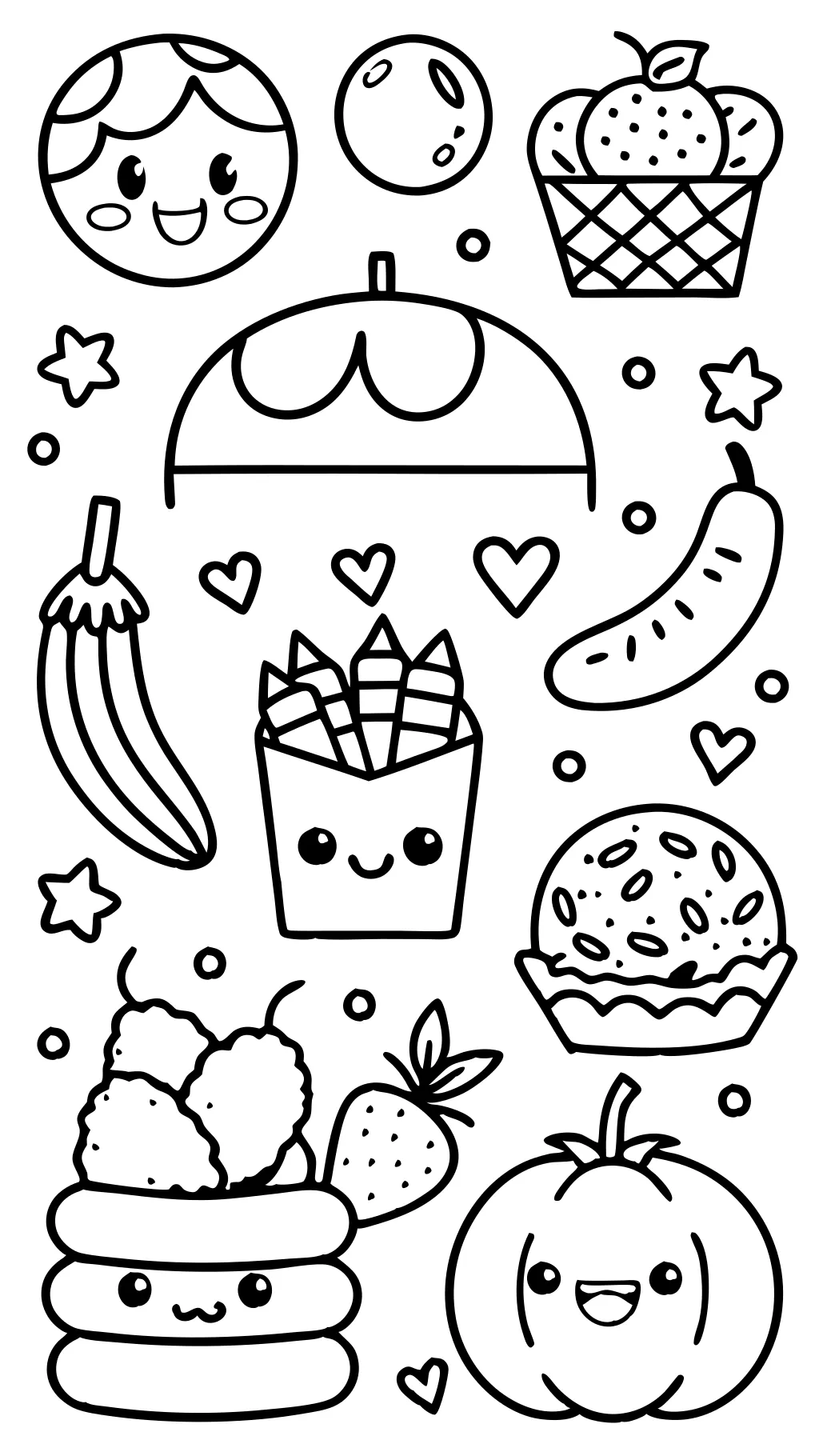 free food printable coloring pages